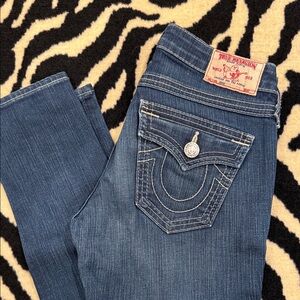 True Religion Women's Dark Blue Denim Jeans